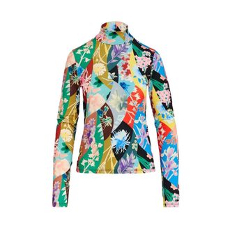 Elisabetta Franchi Top Golobo - female - Elisabetta Franchi - Long Sleeve T-Shirts - Multicolor - XS - Tops