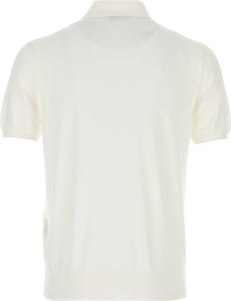 Tom Ford Mens White Cotton Polo Shirt T-shirts And Polos