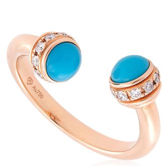 Piaget Possession 18K Rose Gold Open Ring, Size 54