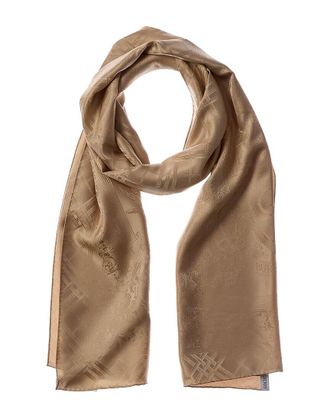Burberry Floral Print Silk Scarf