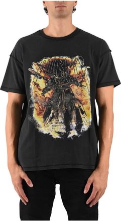 Purple Rider Tee - Heren - T-shirts - Zwart - 2XL - Katoen - Tops