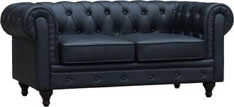 Habitat et Jardin Habitat Et Jardin - Sof&aacute; Chesterfield aliza- 2 Plazas - Negro