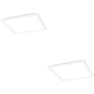 Loops 2 PACK Elegant Modern White Square Ceiling Light for Any Indoor Space
