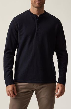 34 Heritage Long Sleeve Pima Cotton Blend Henley in Navy at Nordstrom, Size Xx-Large