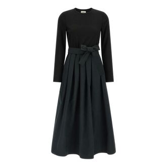 Max Mara Carioca Weekend Lange Jurk - Dames - Jurken - Zwart - Maat: S Viscose