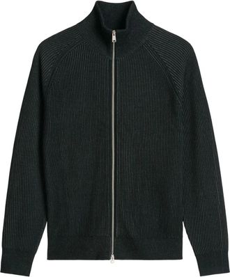 Marc O'Polo Zip-throughs - Heren - Vesten met rits - Zwart - S - Katoen - Hoodies & sweatvesten