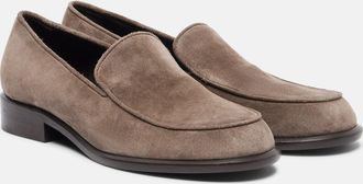 Khaite Miles suede loafers