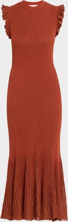 Ulla Johnson Noelle Sparkly Sleeveless Midi Dress