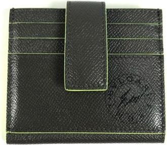 Bulgari Tweedehands leren portemonnees - unisex - Vintage Accessoires - Grijs - ONE Size - Leer - Vintage