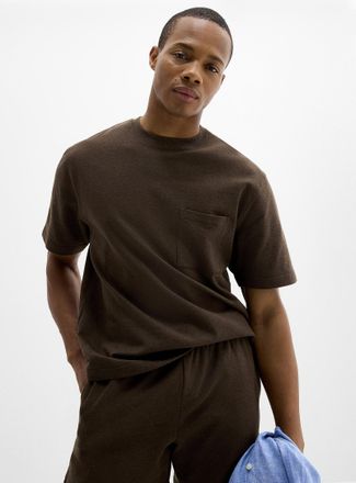 Le 31 Mens Hemp blend jersey T-shirt