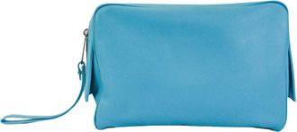 Bottega Veneta Blue Leather Clutch Bag (Pre-Owned)
