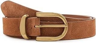 Sanctuary All Day Suede Belt Womens Belts Ancient Clay : SM (US 4-6), Leather/Suede