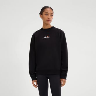 Ellesse Sweatshirt ELLESSE, Damen, Gr. 34, schwarz, Obermaterial: 70% Baumwolle, 30% Polyester, Rundhals, Sweatshirts Sweatshirt