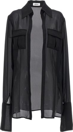 M&ocirc;not Black Georgette Shirt