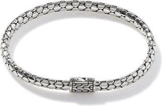 John Hardy Dot Silver Slim Chain Bracelet Size Medium - BB34386XM