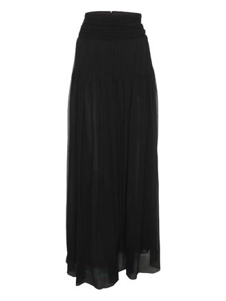 Chlo&eacute; pleated midi skirt - Black