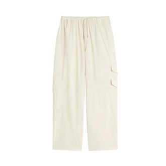 Maison Kitsun&eacute; Wide Trousers, male, Beige, Size: S Wide Trousers