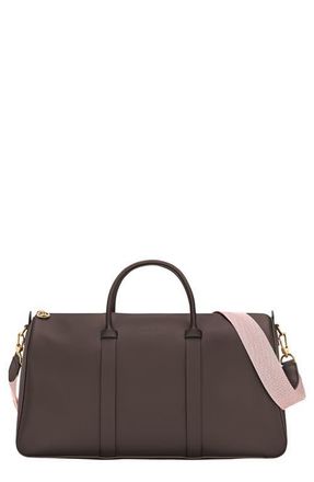 Longchamp Daylong Chevron XL Travel Messenger Bag in Mocha at Nordstrom