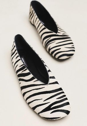 Anine Bing Ana Zebra Ballet Flats