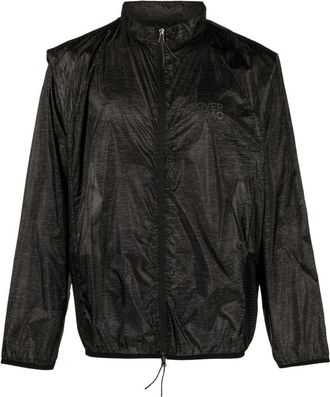 OVER OVER patterned lightweight track jacket - men - Nylon - M - Black