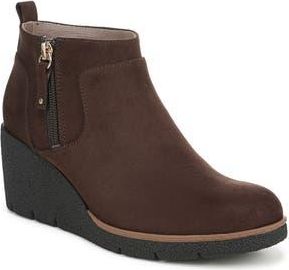 Dr. Scholls Bianca Wedge Boot in Dark Umber Microfiber at Nordstrom Rack, Size 6.5