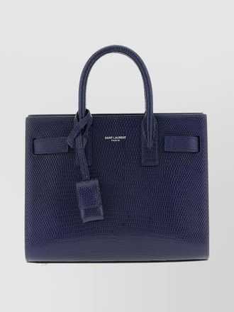 Saint Laurent sac de jour nano lizard leather tote bag