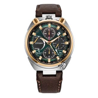 Citizen Promaster Tsuno Chrono Racer Chronograph Green Dial Mens Watch AV0104-06W
