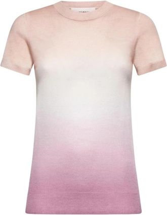 Silvian Heach T-shirt met verloop in d&eacute;grad&eacute;-effect - Dames - T-shirts - Roze - XS - Wol - Tops