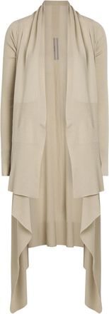 Rick Owens Asymmetric Wool Cardigan - Sand - S (UK8-10 / S)