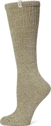 UGG Tyla Slouchy Crew II Womens Quarter Length Socks Shoes Muted Brass, Cotton/Polyester