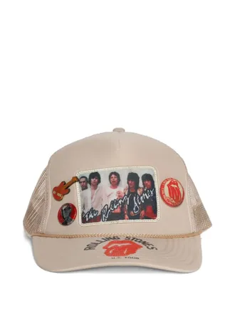 MadeWorn The Rolling Stones appliqu&eacute; hat - men - Fabric - One Size - Neutrals
