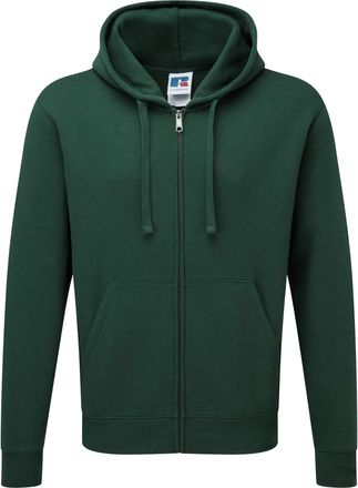 Russell Athletic Russell Heren Authentieke Sweatshirt met volledige ritssluiting / Hoodie (Fles groen)