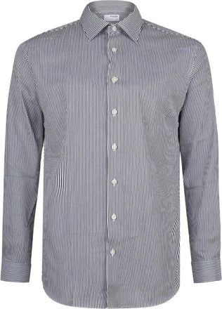 Selected striped shirt - men - Organic Cotton - L - Blue
