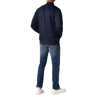 Slazenger Herenjack van polykatoen met logo en doorlopende rits (Marine)