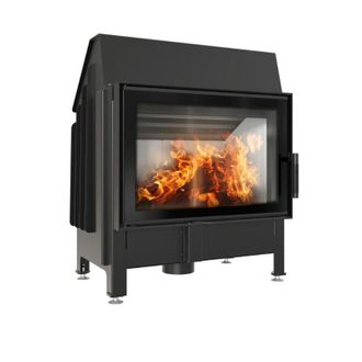 Kratki Bricosol Chimenea De Le&ntilde;a De Acero Kratki Zibi Deco 11 Kw &Oslash; 180