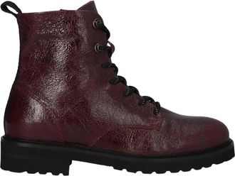 PIEDI NUD 1 Hen 01.06 Boot - Dames - Veterlaarzen - Rood - 41 EU - Leer - Schoenen