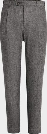 Brioni Men & apos;s Wool Flannel Trousers