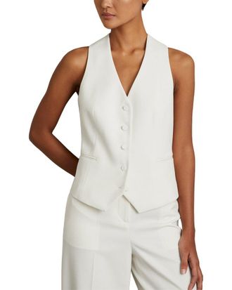 Reiss Leanna Wool-Blend Tux Waistcoat