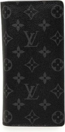Louis Vuitton Black Pvc Leather Long Wallet (Bi-Fold) (Pre-Owned)