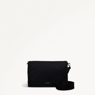 Radley London Black Medium Flapover Cross Body Bag Halley Row SS26 Radley London