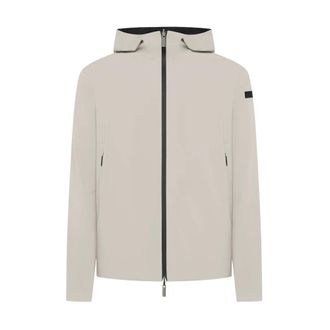 Roberto Ricci Design Light Jackets, male, Beige, Size: XL Reversible Jacket with Fixed Hood