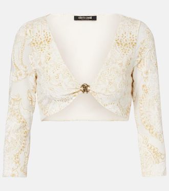 Roberto Cavalli Embellished top
