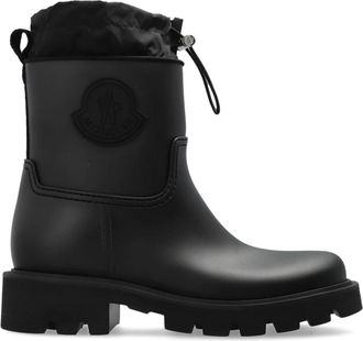 Moncler Kickstream Rubberlaarzen - Dames - Regenlaarzen - Zwart - 38 EU - Nylon - Schoenen