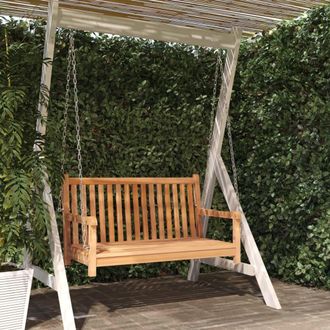 vidaXL Banco Balanc&iacute;n De Madera Maciza De Teca 114x60x64 Cm Vidaxl