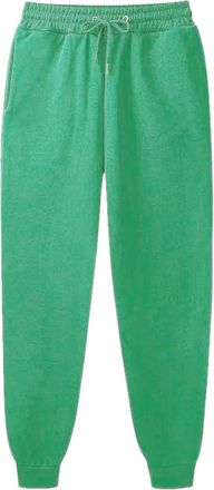 Generic Womens Joggers Casual Sweatpants UK Drawstring Elastic Waist Tracksuit Bottoms With Side Pockets Autumn Winter Cotton Cuffed Plain Athletic Trousers L