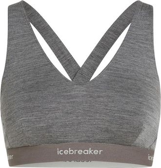 Icebreaker 125 Cool-Lite Sprite Racerback Bra Sport-BH für Damen | grau
