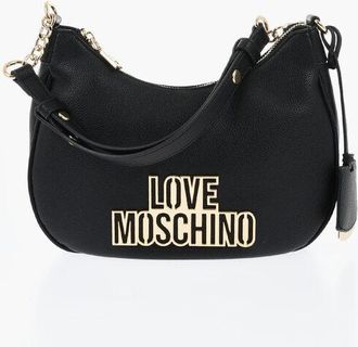 Moschino LOVE Faux Leather Hobo Bag with Embossed Logo size Unica