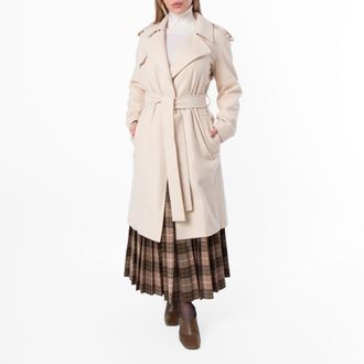 Burberry Cashmere Wrap Coat, Brand Size 6 ( US Size 4 )