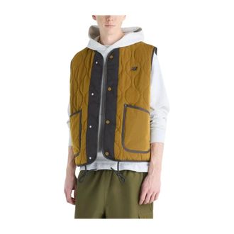 New Balance Gewatteerd vest - Heren - Sport - Geel - Maat: L Nylon