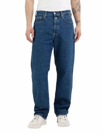 Replay Straight-Jeans REPLAY M9Z1 9Zero1 90&acute;s Straight Fit, Herren, Gr. 30, L&auml;nge 32, dunkelblau 52d, Denim/Jeans, Obermaterial: 99% Baumwolle, 1% Elasthan, 